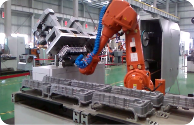 從鑄件去毛刺自動化案例,認識工件型打磨機器人_拋光